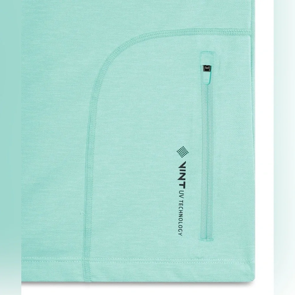 ANETIK Breeze Tech Hoody Seafoam Heather Surf Fish Outdoors $75 - Picture 4 of 11